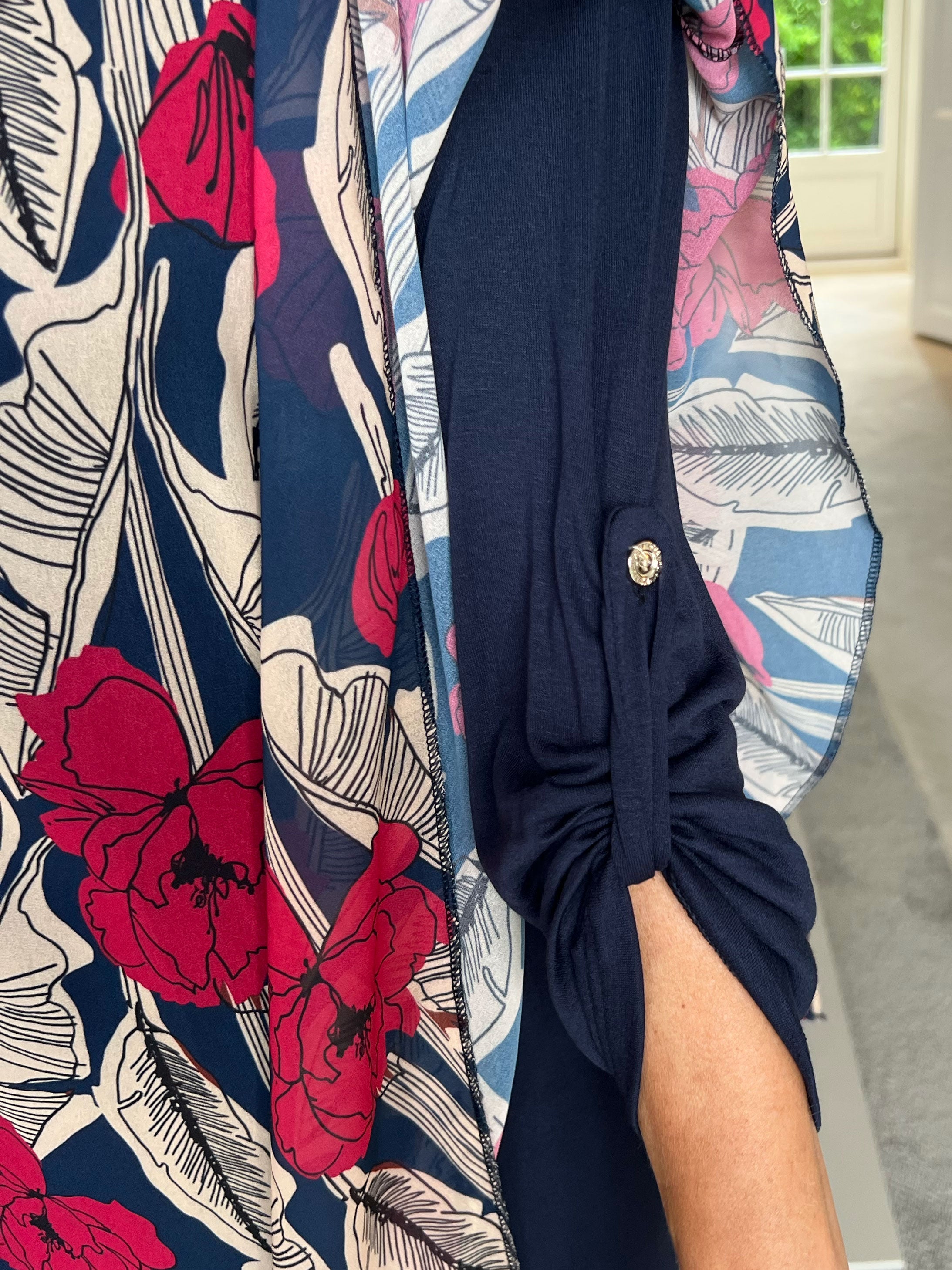 Kenya Feather Long Sleeve - Tunikaklänning med chiffonglager